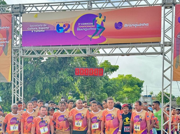 Corrida da Emancipação de Branquinha abre atividades do aniversário de 62 anos da cidade
