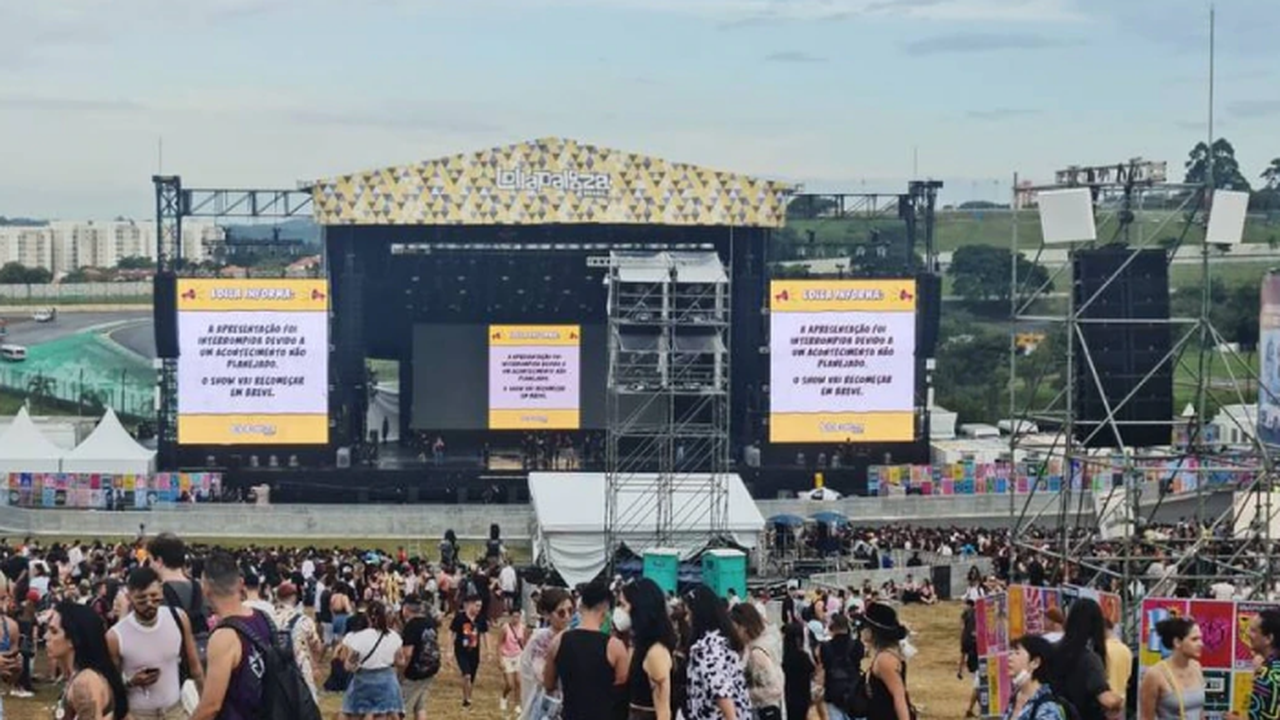 Lollapalooza 2022: Chuva provoca queda de estrutura e rapaz é atingido