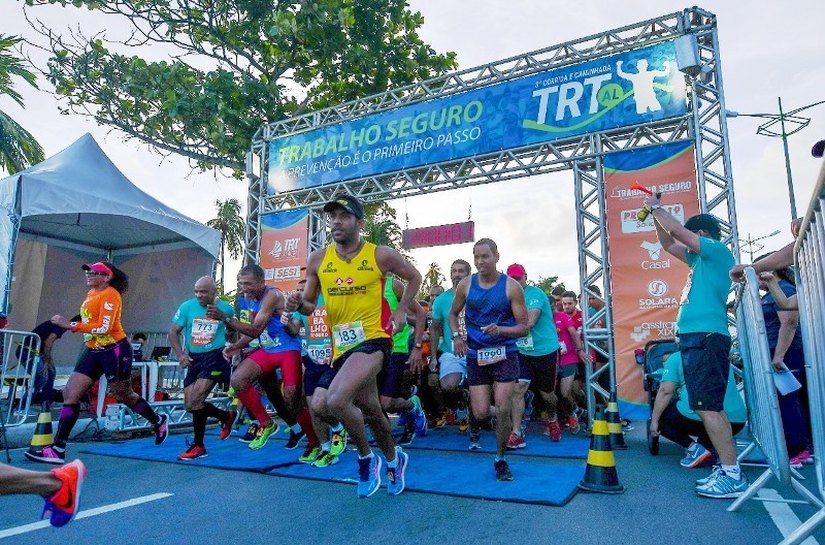 Corrida do TRT/AL chama atenção para prevenção de acidentes e combate ao trabalho infantil