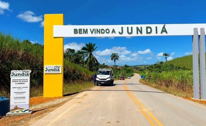 Entrada do município de Jundiá, em Alagoas