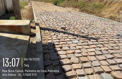 Obras avançam no Loteamento Canaã menos de duas semanas após assinatura de Ordem de Serviço
