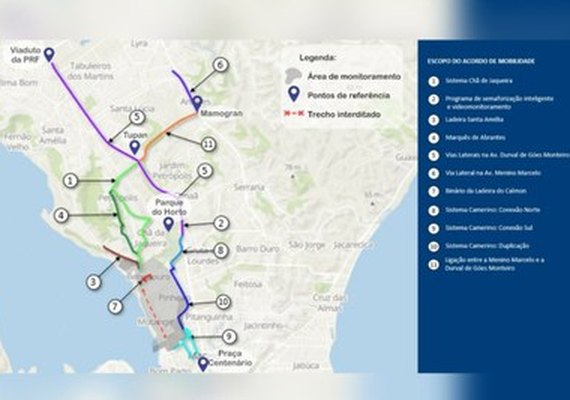 MPF e MP/AL acompanham a execução do eixo da mobilidade urbana em Maceió