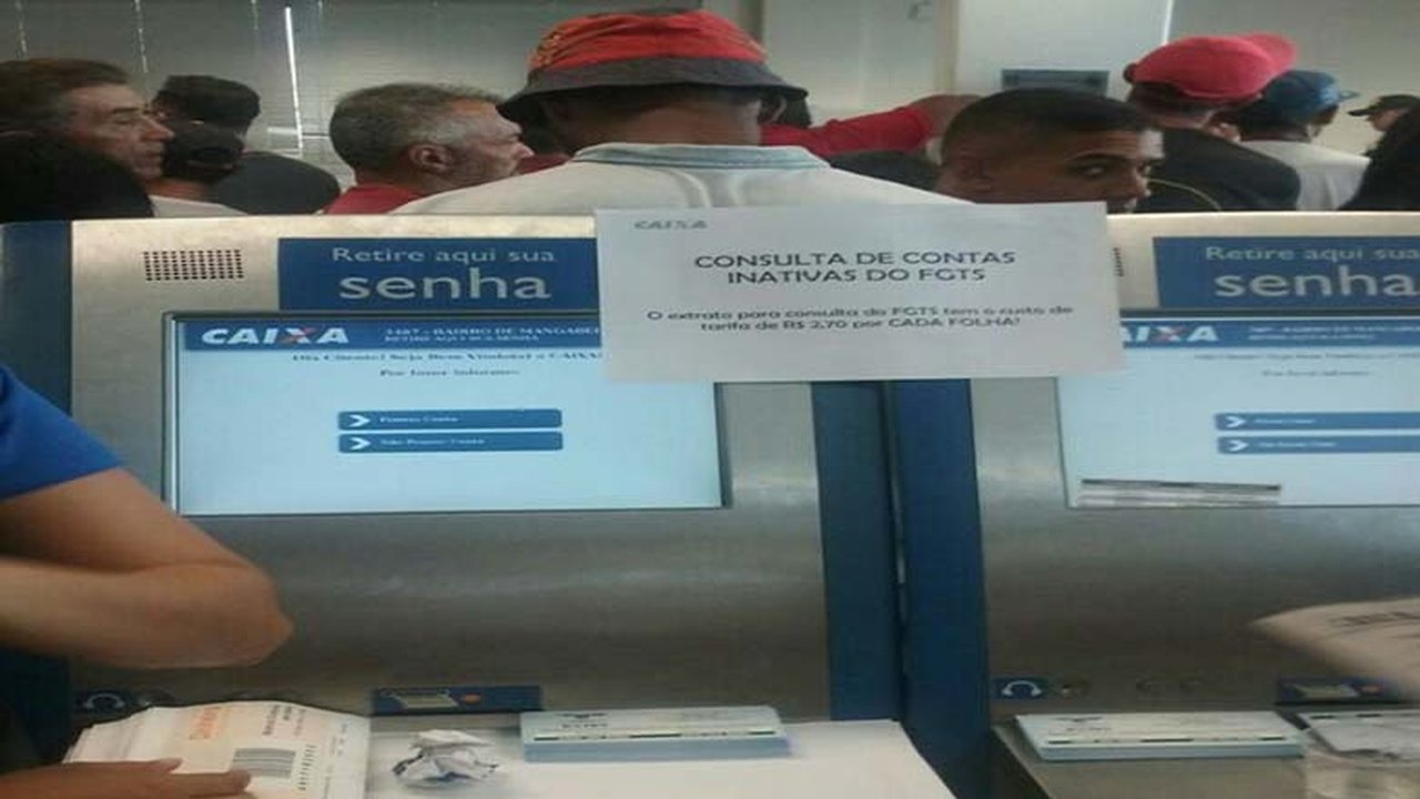 Agência da Caixa em João Pessoa cobra por impressão do saldo de inativos do FGTS