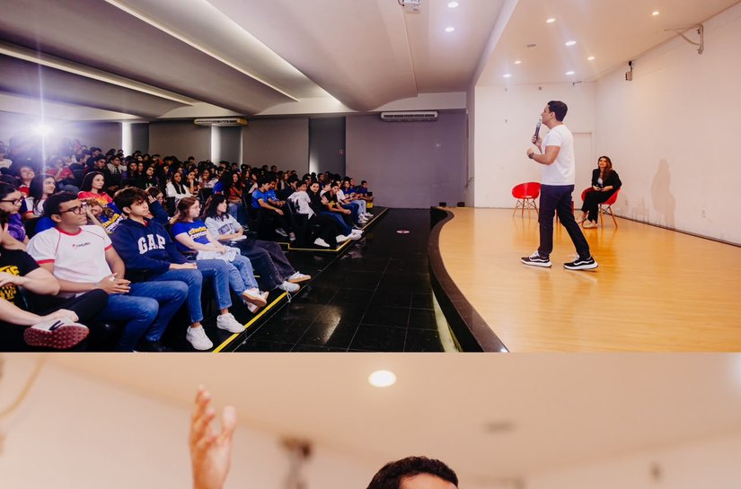 JHC e Marina JHC levam propostas de governo a sabatina com estudantes