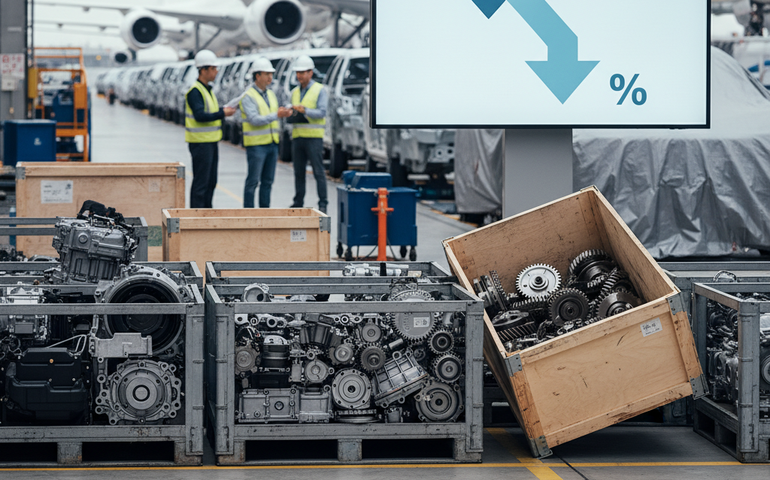 Encomendas de bens duráveis nos EUA recuam 2,2% em outubro