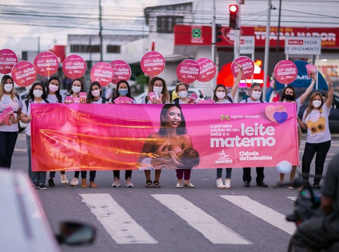Prefeitura realiza ações de incentivo ao aleitamento materno em Maceió