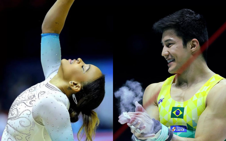 Rebeca Andrade e Arthur Nory conquistam medalha de bronze no Mundial de Ginástica