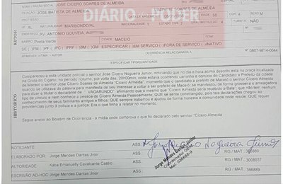 VIDEO: Almeida baixa o nível e sua campanha começa com Boletim de Ocorrência