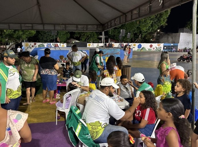 Tenda Sustentável: Alurb leva serviços e lazer para moradores do Osman Loureiro