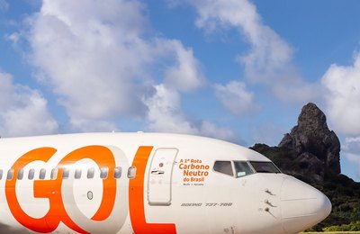 Gol realiza primeiro voo carbono neutro do Brasil na rota Recife-Fernando de Noronha 