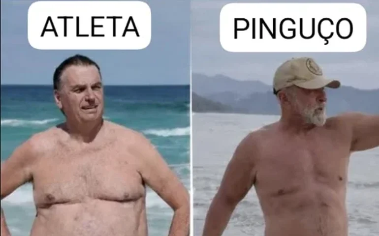 Memes tomam conta da internet após vídeo de Janja e Lula na praia: “o pinguço virou atleta”
