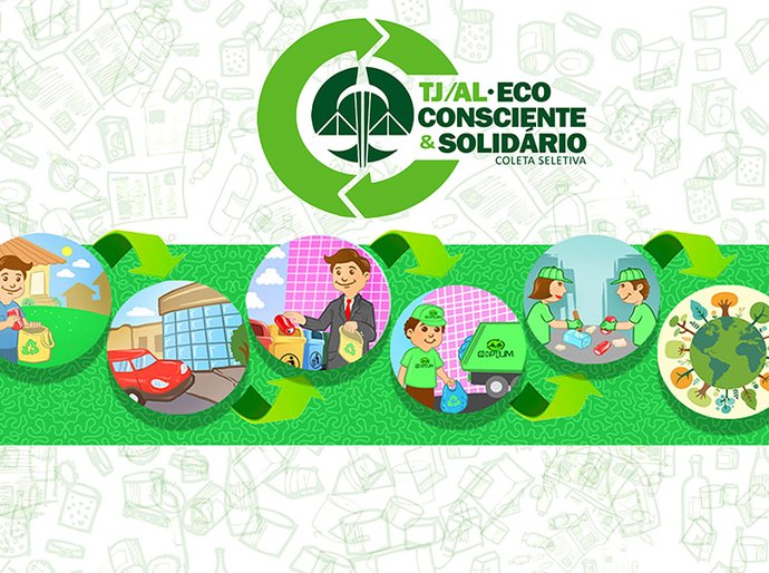 Em um ano, TJ Alagoas encaminha 11,7 toneladas de lixo para reciclagem