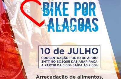SMTT Arapiraca é parceira da ação solidária Bike por Alagoas