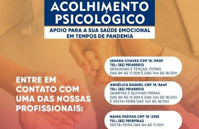 Prefeitura de Santana do Mundaú passa a oferecer plantão de acolhimento psicológico à população