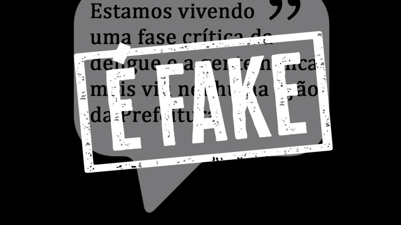 É fake que Prefeitura não tenha ação de combate à dengue