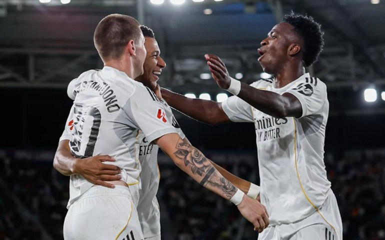 Em bela atuação de Vini Jr, Real Madrid bate Levante e soma 6ª vitória consecutiva no Espanhol
