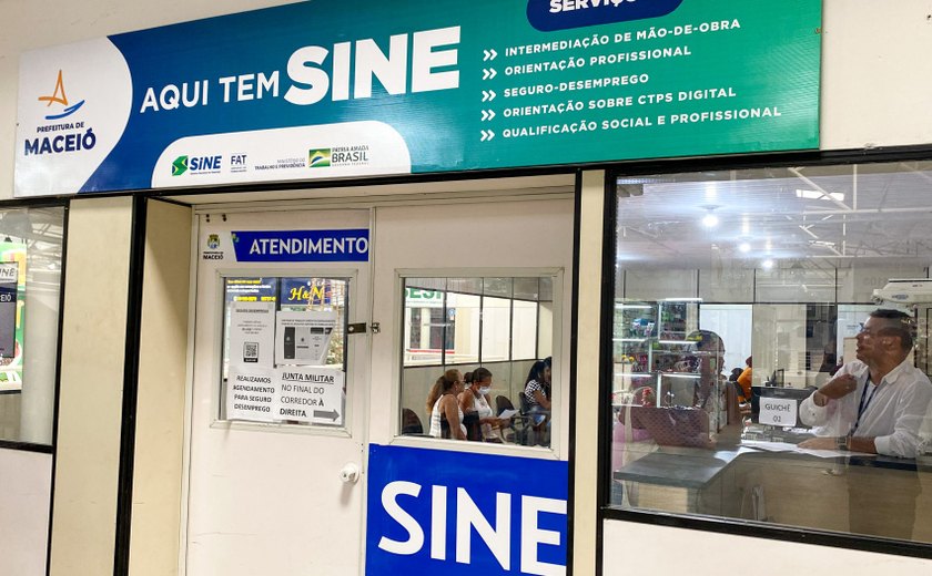 Sine Maceió está com 160 vagas de emprego disponíveis nesta segunda (16)