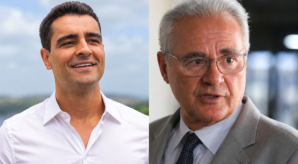 JHC e Renan Calheiros. / Foto: Assessoria.