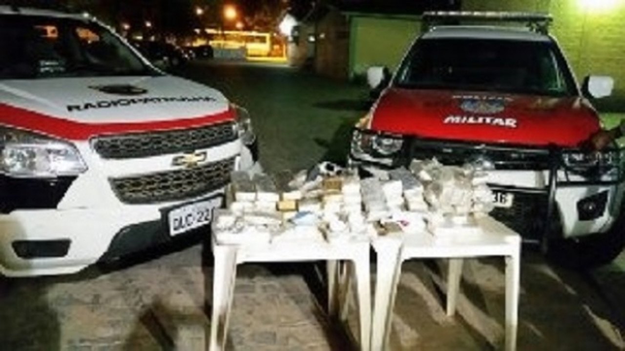 Operação conjunta da PM desbarata quadrilha e apreende mais de 60kg de drogas