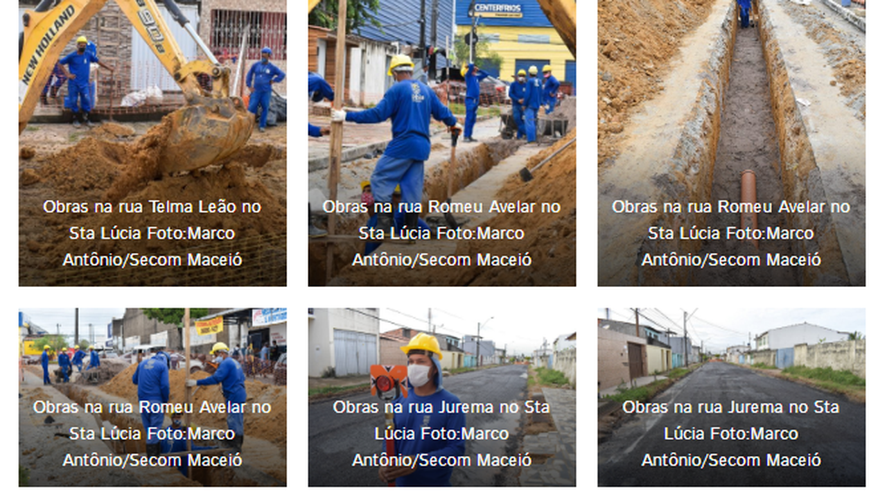 Prefeitura executa serviços de drenagem e esgotamento sanitário no Santa Lúcia