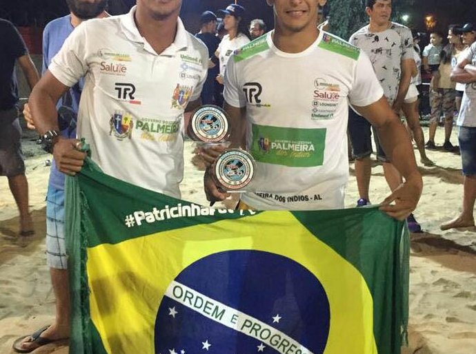 Irmãos palmeirenses ficam com vice-campeonato de futevôlei da Argentina
