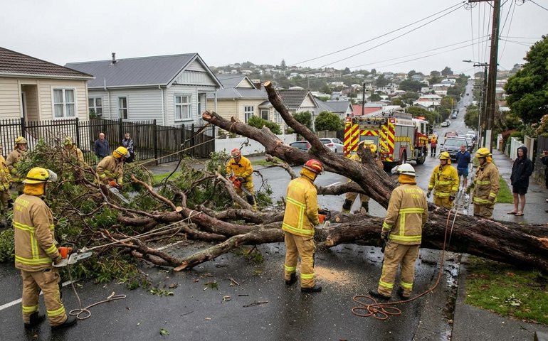 Árvore de grande porte cai em via pública e mobiliza bombeiros em BH