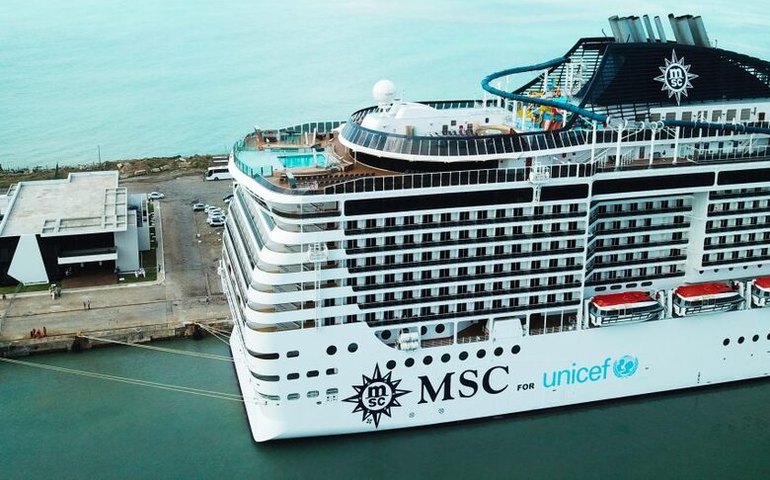 Temporada de Cruzeiros: MSC Preziosa traz mais de 2.400 turistas a Maceió