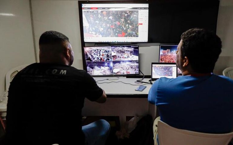 Prefeitura de Penedo e Polícia Militar usam câmeras para monitorar segurança na festa de Bom Jesus