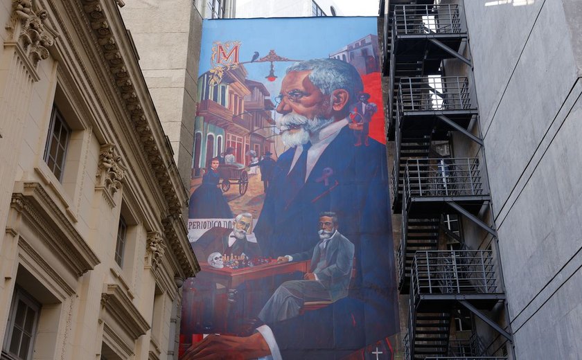 Academia Brasileira de Letras tem mural de Machado de Assis