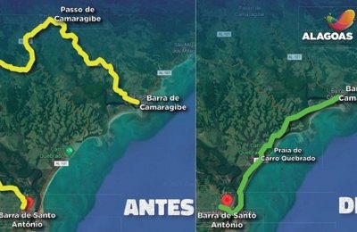 Nova rodovia em rota turística do Litoral Norte de Alagoas será entregue no próximo verão