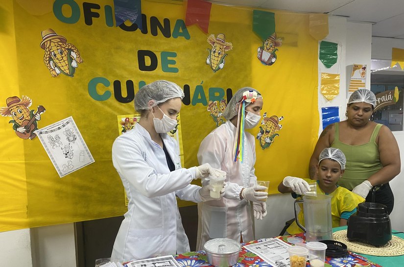 HGE promove Oficina de Culinária Junina para as crianças internadas na Pediatria
