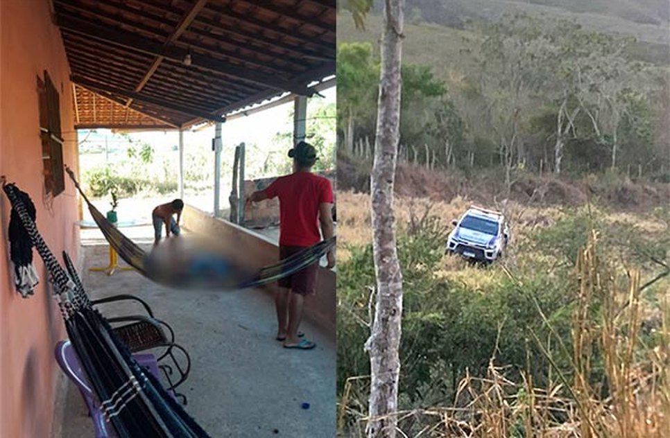 Mulher é morta a facadas na frente do filho em São Domingos; suspeito caiu de ribanceira