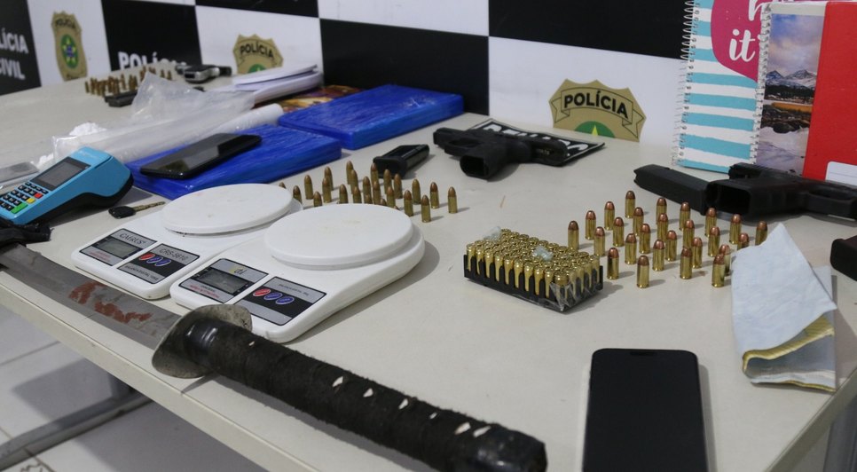 Operação com dorne apreende drogas e armas em Lagarto e na Grande Aracaju / Foto: Foto: SSP/Divulgação