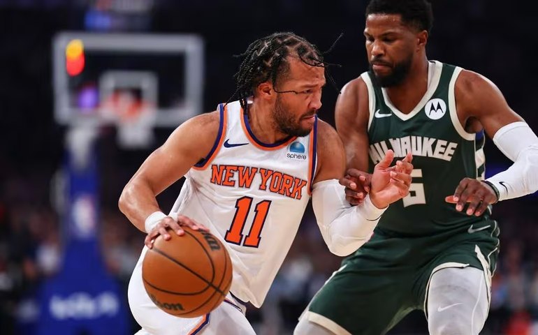 Knicks desencantam após nove derrotas seguidas diante do Milwaukee na NBA com show de Brunson