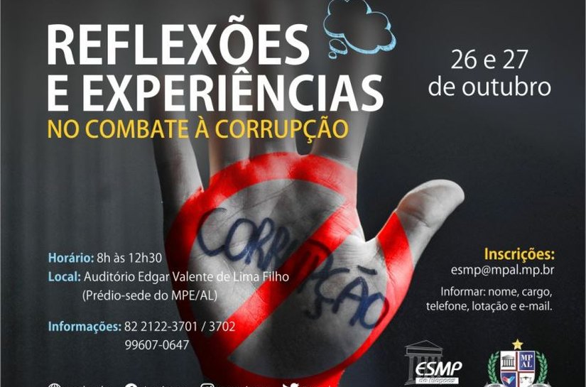 Escola Superior do MP realiza curso para discutir meios de combate à corrupção