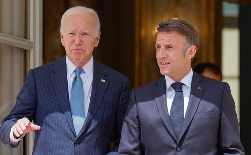 Biden e Macron se comprometem em atuar por cumprimento de cessar-fogo no Líbano