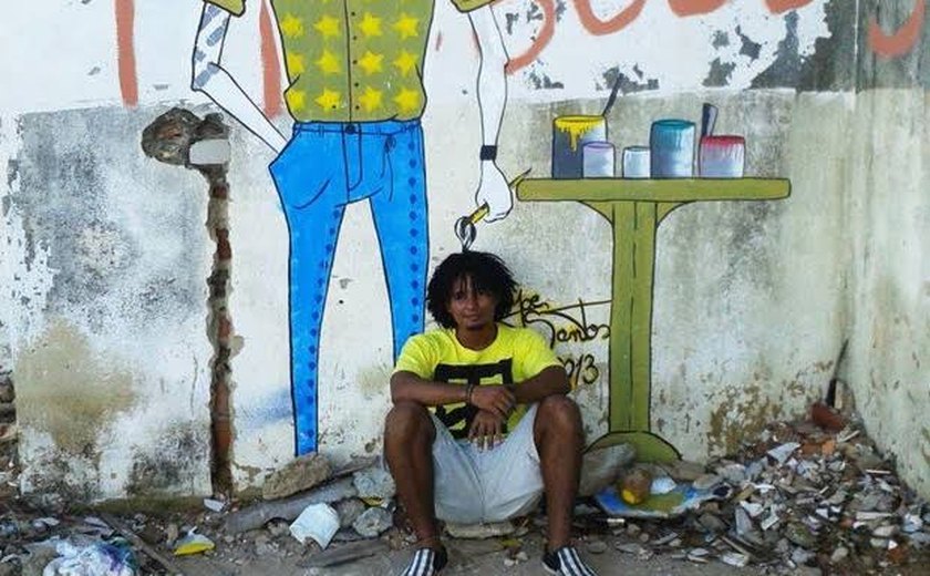 Artista Joe Santos vai grafitar lona em Maceió