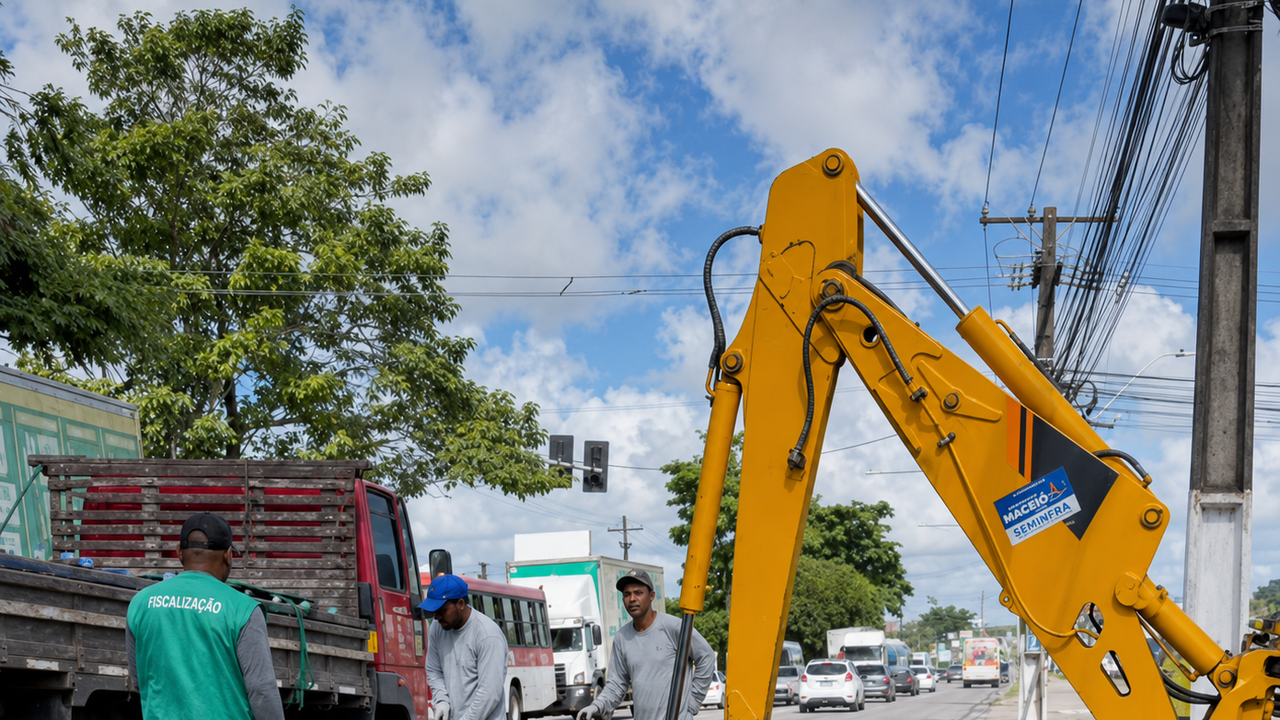 Prefeitura remove lombadas formadas por derramamento de massa asfáltica na Avenida Menino Marcelo