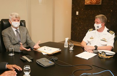 Klever Loureiro recebe Capitão dos Portos de Alagoas