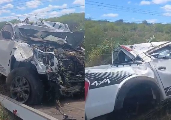 Delegado capota carro após cochilar ao volante em rodovia de AL