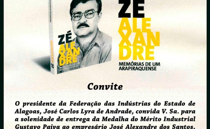 Medalha do Mérito Industrial é um reconhecimento às pessoas que se destacam por esforços em prol de Alagoas e do Brasil