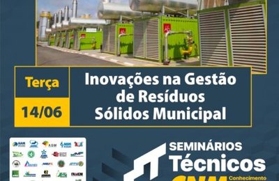 Boas práticas na Gestão de Resíduos Sólidos ganham destaque na programação do dia 14