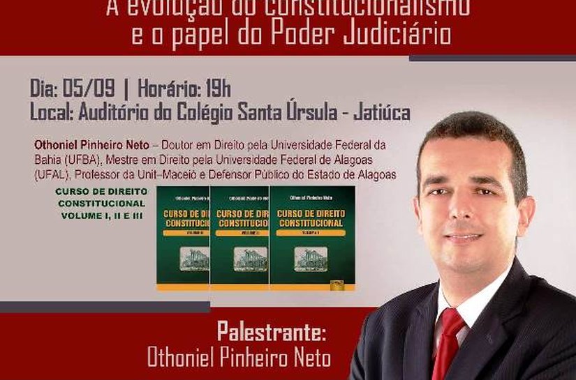 Defensor Público fará palestra no OAB em Debate sobre Direito Constitucional