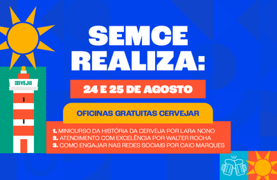 Cultura e Economia Criativa oferece oficinas gratuitas em parceria com o Festival Cervejar