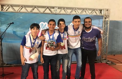 Alunos da rede municipal de Marechal vencem etapa estadual da Olimpíada Brasileira de Robótica