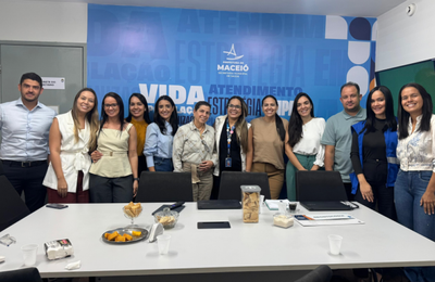 Secretária de Saúde de Campo Alegre e equipe realizam visita técnica para conhecer projetos exitosos de Maceió