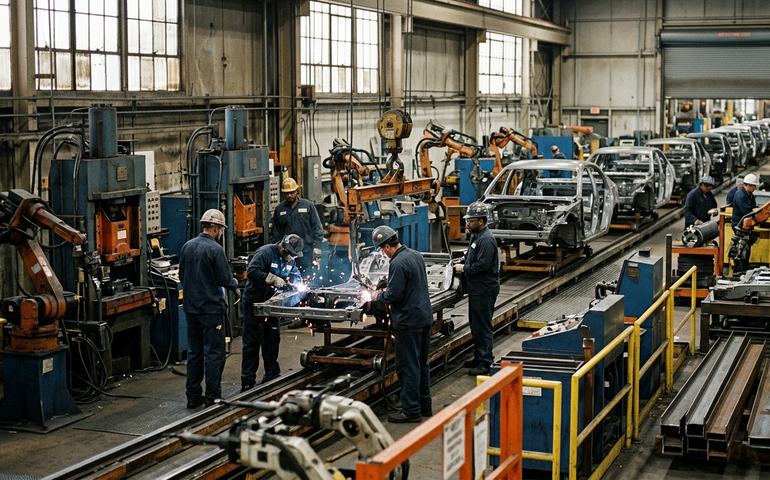 Atividade industrial nos EUA recua em fevereiro, mas supera expectativas