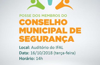 Membros do Conselho Municipal de Segurança Pública de Palmeira tomam posse nesta terça