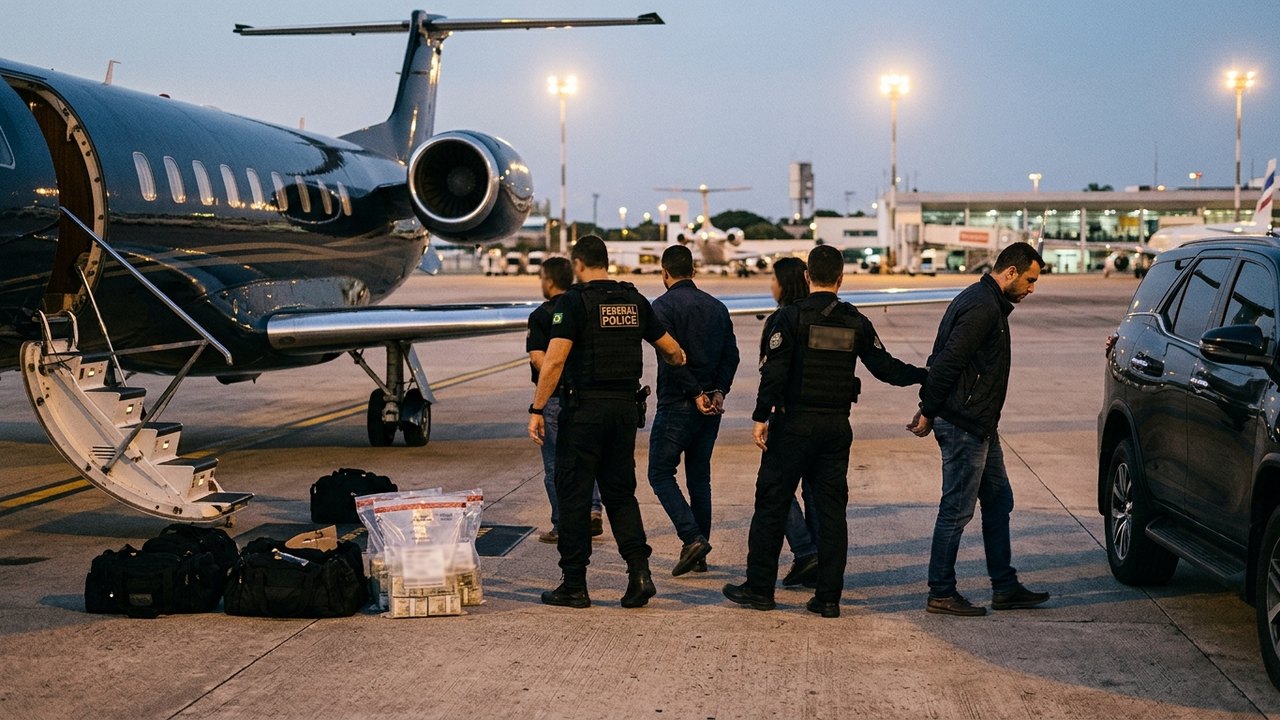 Homem saca R$ 2,7 milhões e PF prende grupo que chegou de jatinho ao Recife