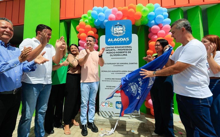 Governador Paulo Dantas entrega mais duas creches Cria em Maceió
